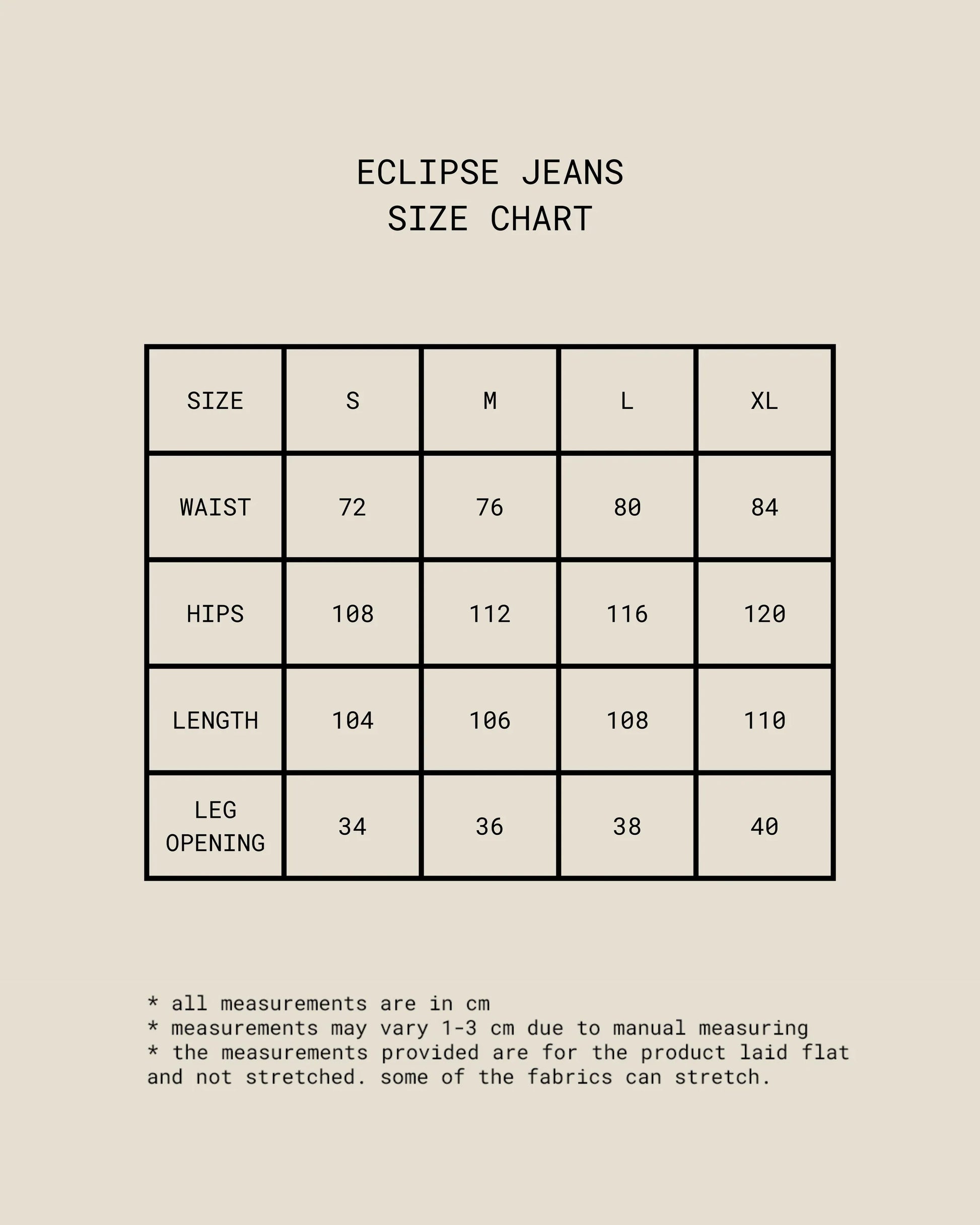 Eclipse Jeans (Sand)