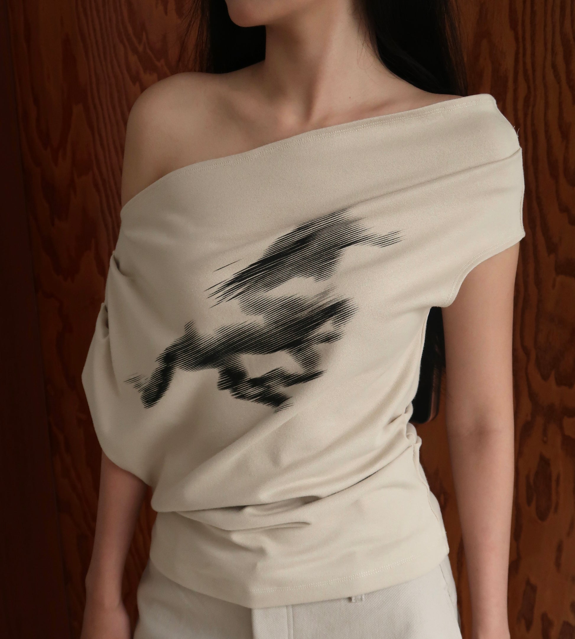 Horse Tee Beige