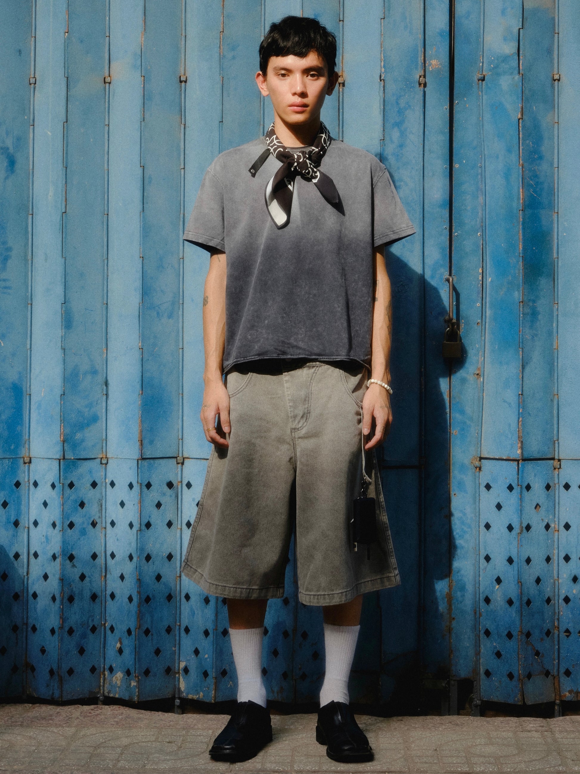 Buckle Shorts (Grey)