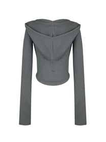 Kashiko Comfy : Monk hood zip-up