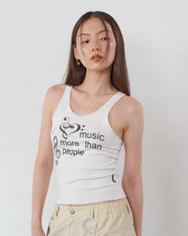 MUSIC TANK WHITE