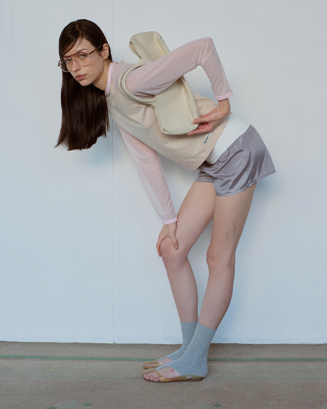 Mesh Raglan Long Sleeve Tee