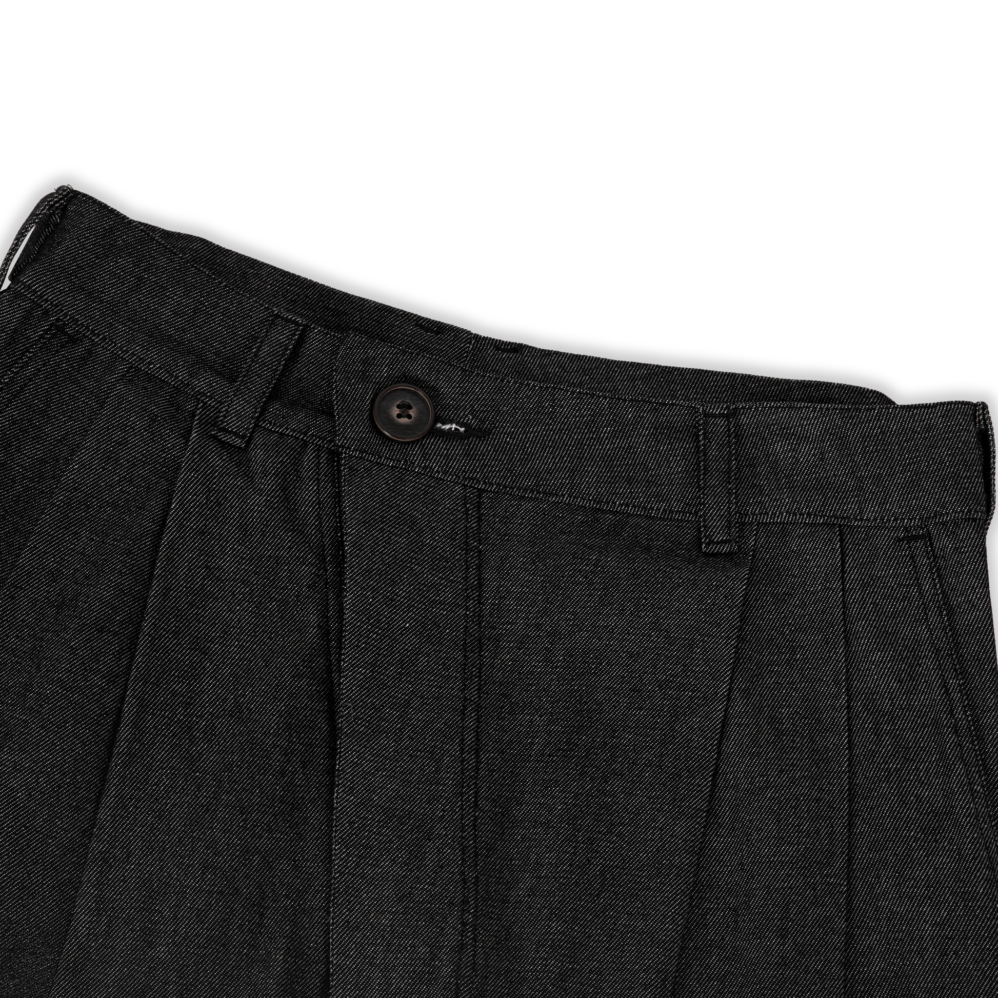 Side Pleat Raw Denim Pants (2nd Restock)