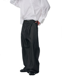 Side Pleat Raw Denim Pants (2nd Restock)