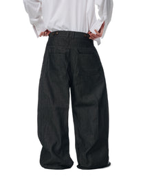 Side Pleat Raw Denim Pants (2nd Restock)