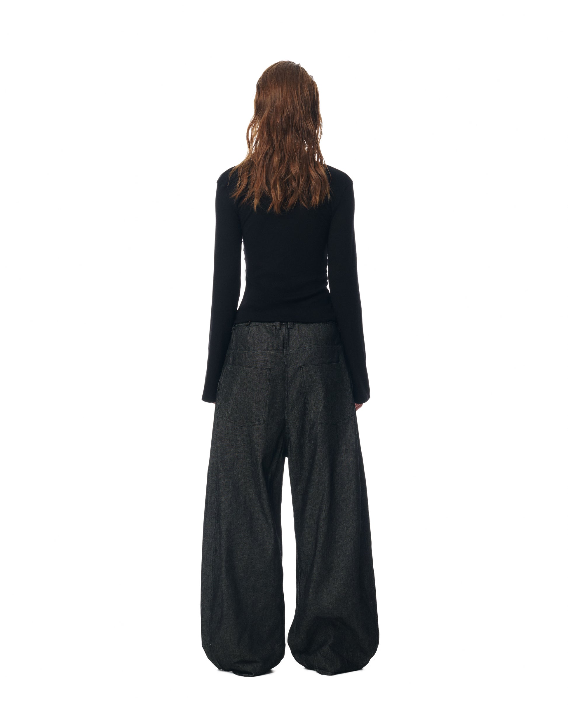 RUCHED CARDIGAN TOP