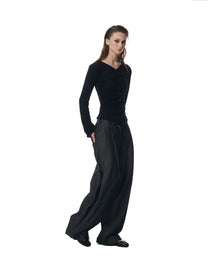 Side Pleat Raw Denim Pants (2nd Restock)