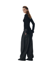 Side Pleat Raw Denim Pants (2nd Restock)