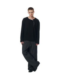 SIDE PLEAT STRIPES PANTS
