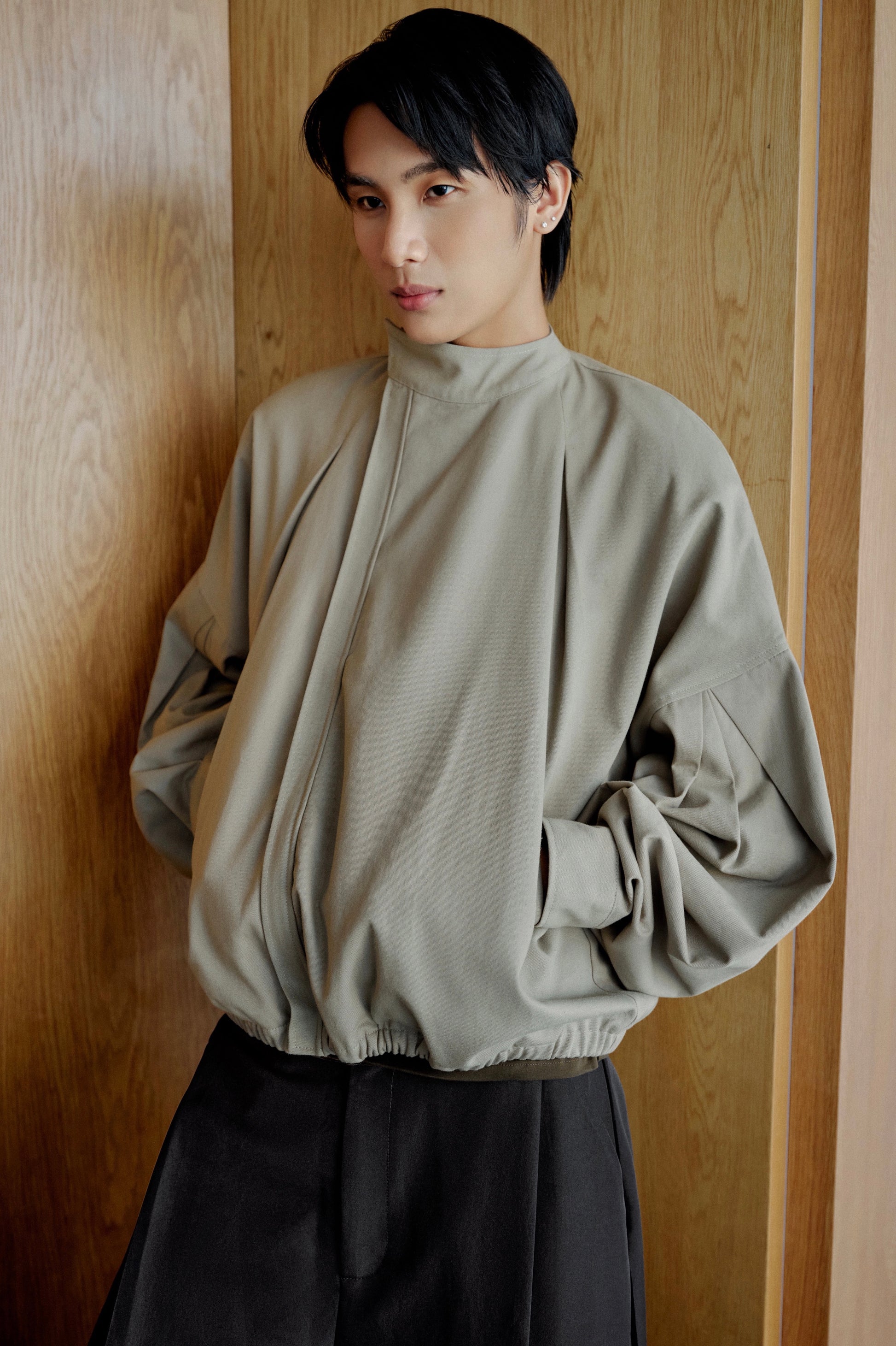 PLEATED BOMBER