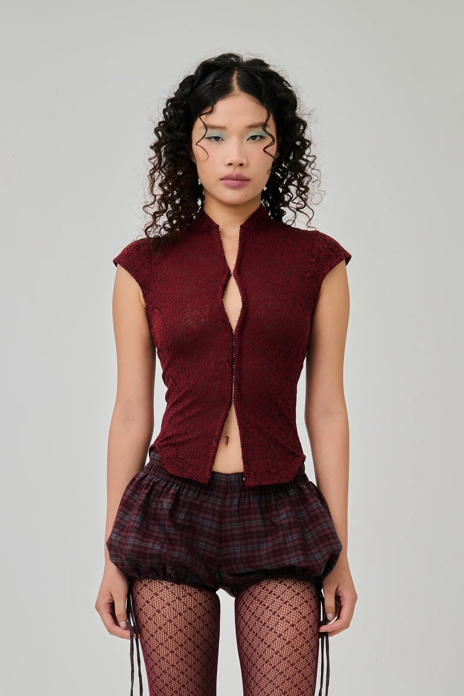 Amity Lace Top (Maroon)