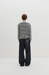 Spider Stitch Indigo Denim Pants