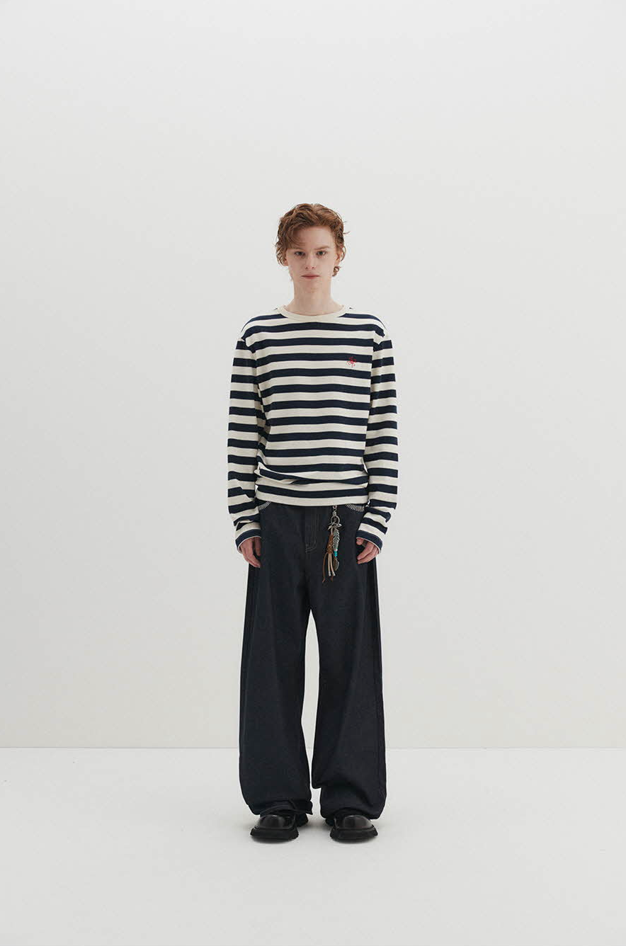 Spider Stitch Indigo Denim Pants
