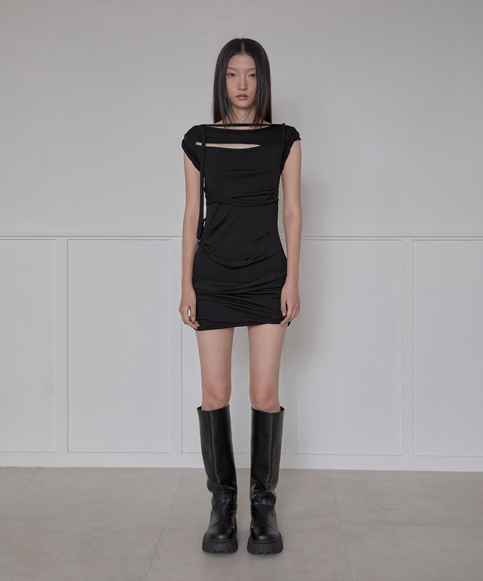 Roll-Up Dress (Black)