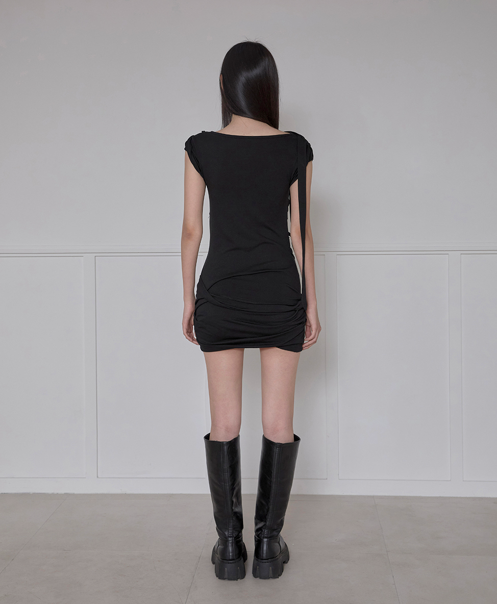 Roll-Up Dress (Black)