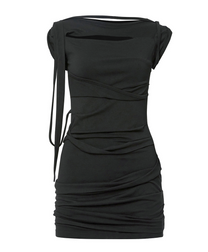 Roll-Up Dress (Black)