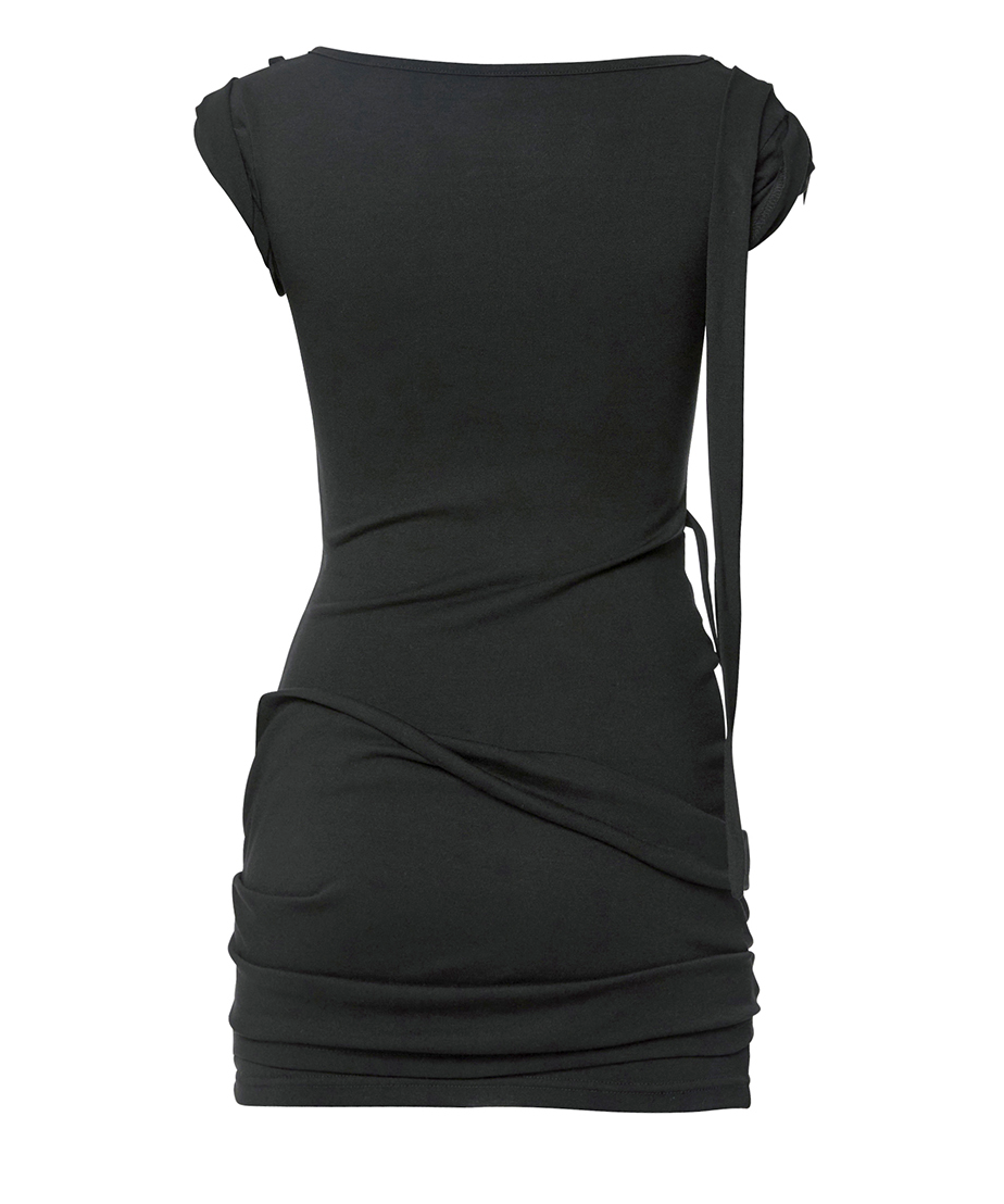 Roll-Up Dress (Black)