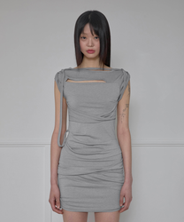 Roll-Up Dress (Gray)