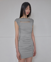 Roll-Up Dress (Gray)