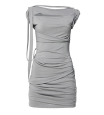 Roll-Up Dress (Gray)