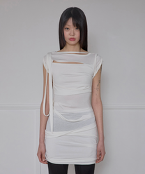 Roll-Up Dress (Cream)