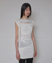 Roll-Up Dress (Cream)