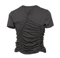 Handmade Twisted T-Shirt (Charcoal)