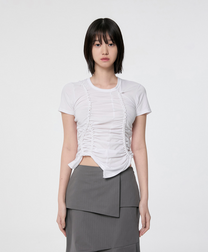 Handmade Twisted T-Shirt (White)