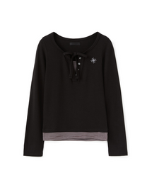 Layered Henley Black (FEMALE)