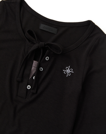 Layered Henley Black (FEMALE)
