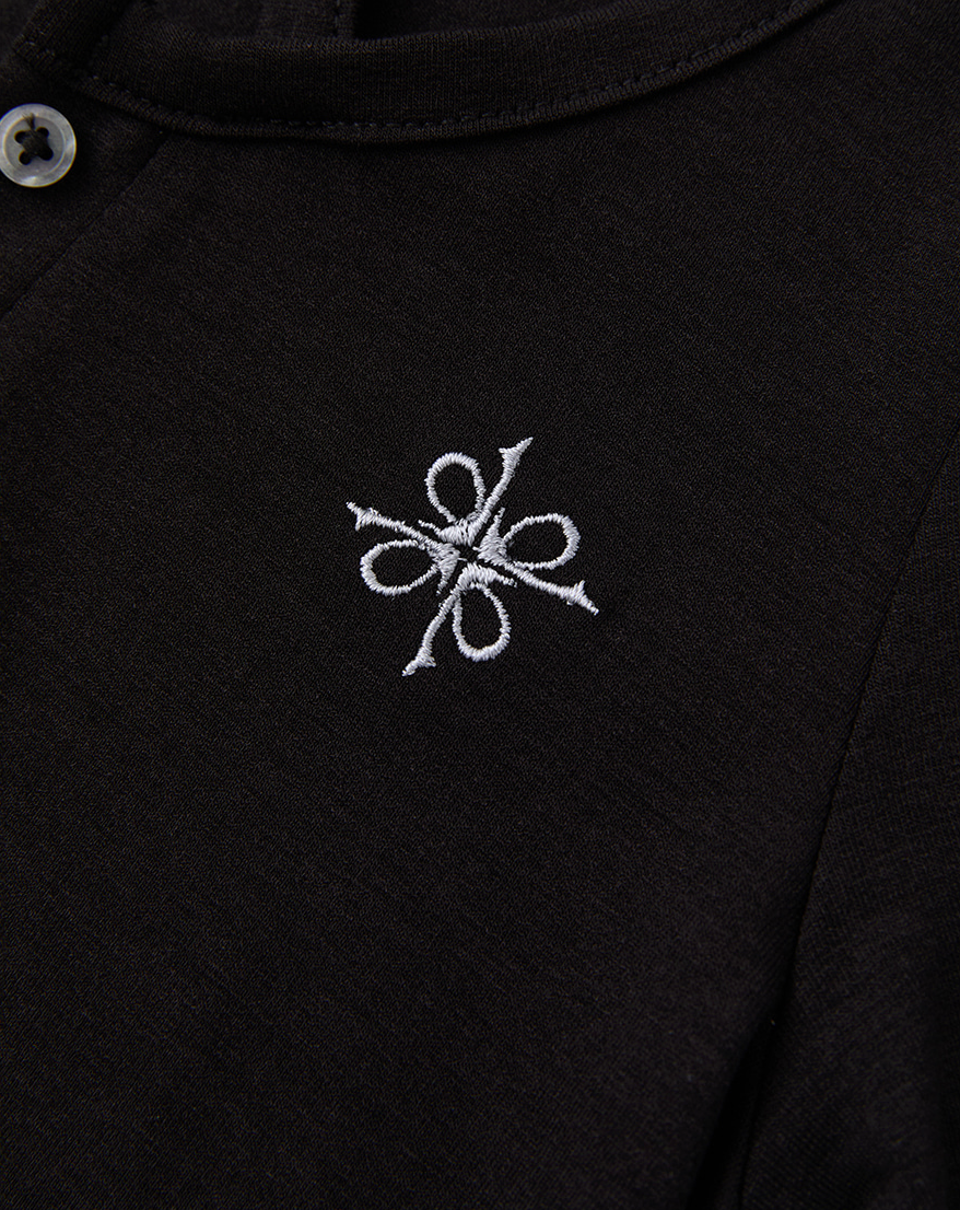 Layered Henley Black (FEMALE)