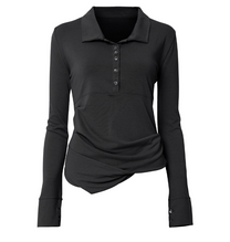 Asymmetrical Draped Hoodie Black