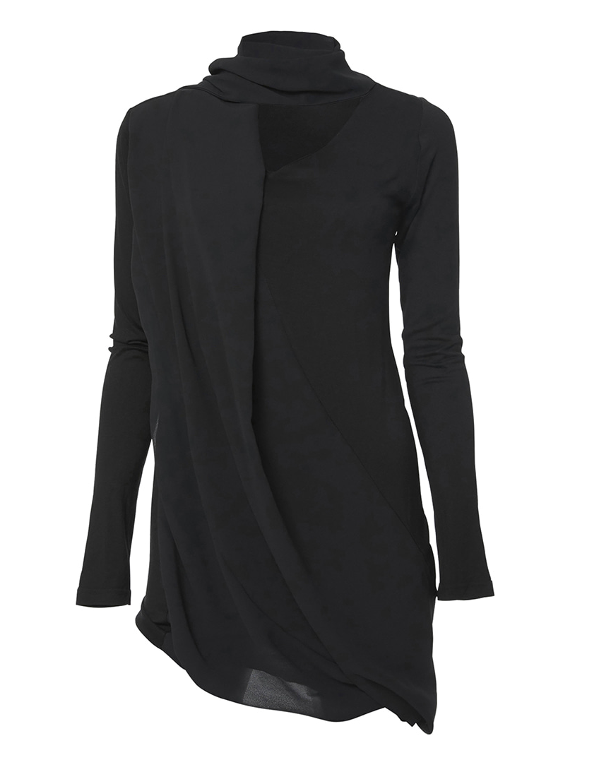 Layered Chifon Scarf Long Sleeve