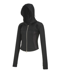 Division Cut-Out Hooded Zip-Up