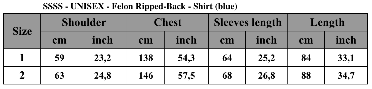 Felon Ripped Back Shirt (Blue)