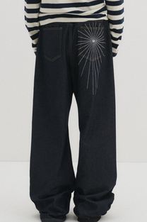 Spider Stitch Indigo Denim Pants