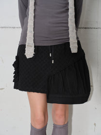 Asymmetry Embroidery Skirt