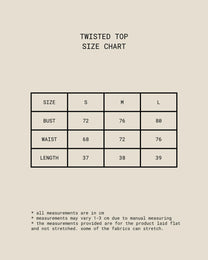 Twisted Top (Lilac Gray)