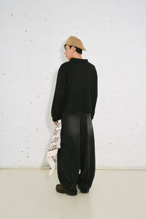 Eyelet Cardigan (Black)