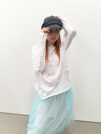 Ruffled Ruched Top