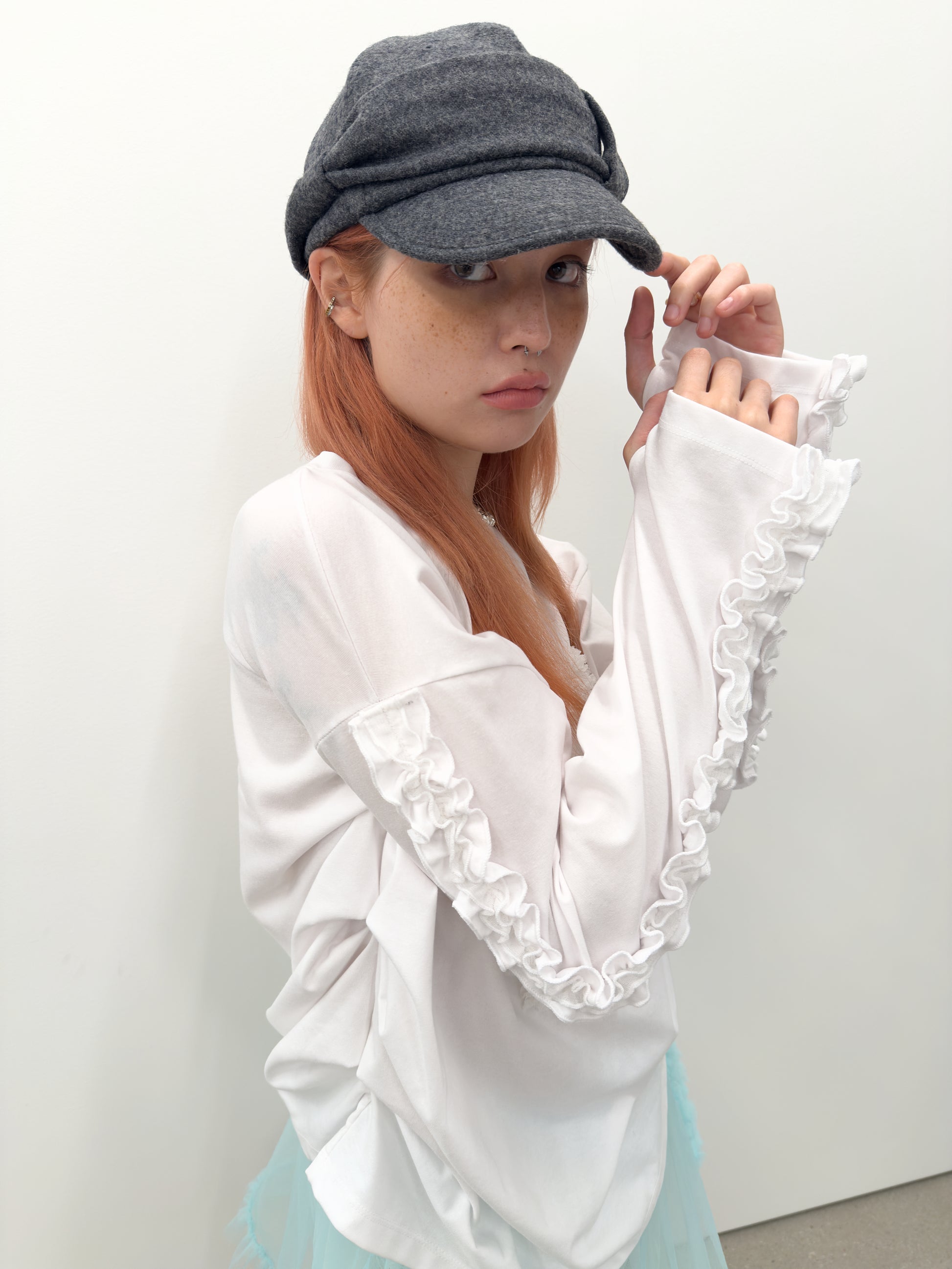 Ruffled Ruched Top