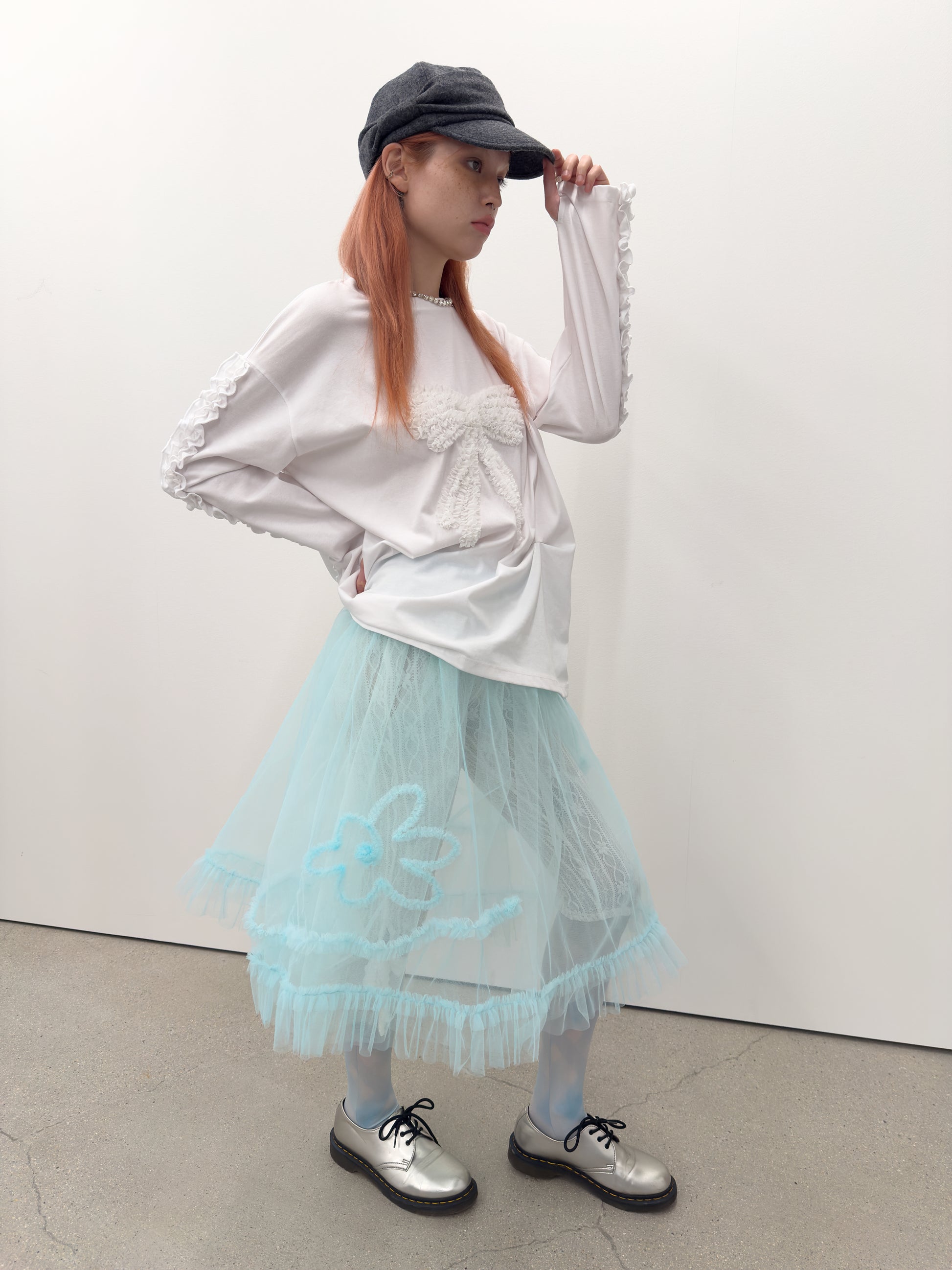Ruffled Ruched Top