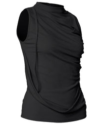 Draped Sleeveless Top