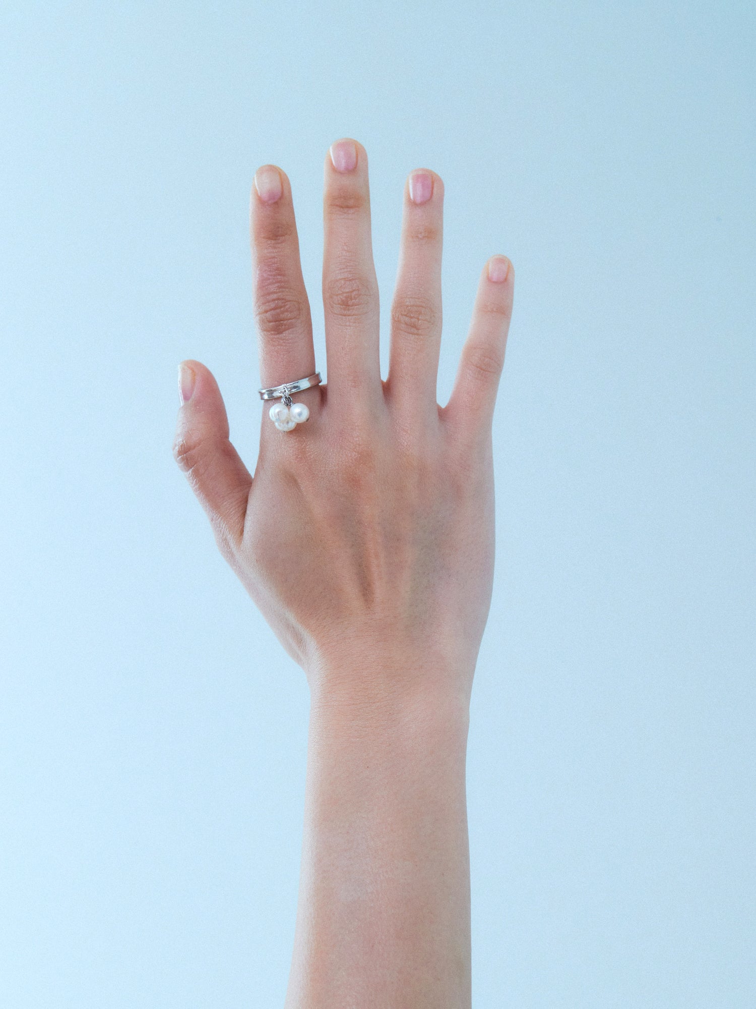 Tree Pearls Silver Ring