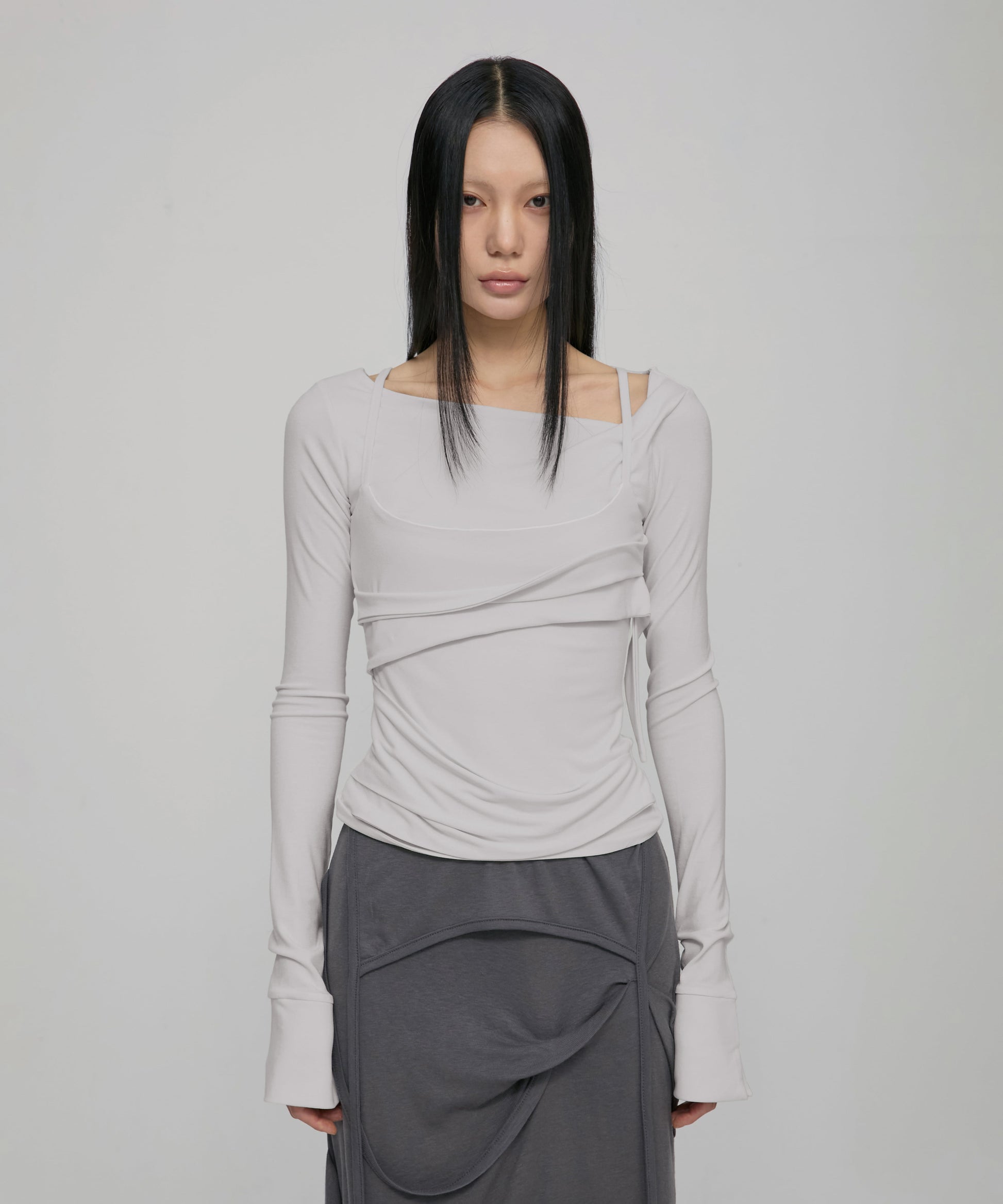 Layered Bustier Long Sleeve