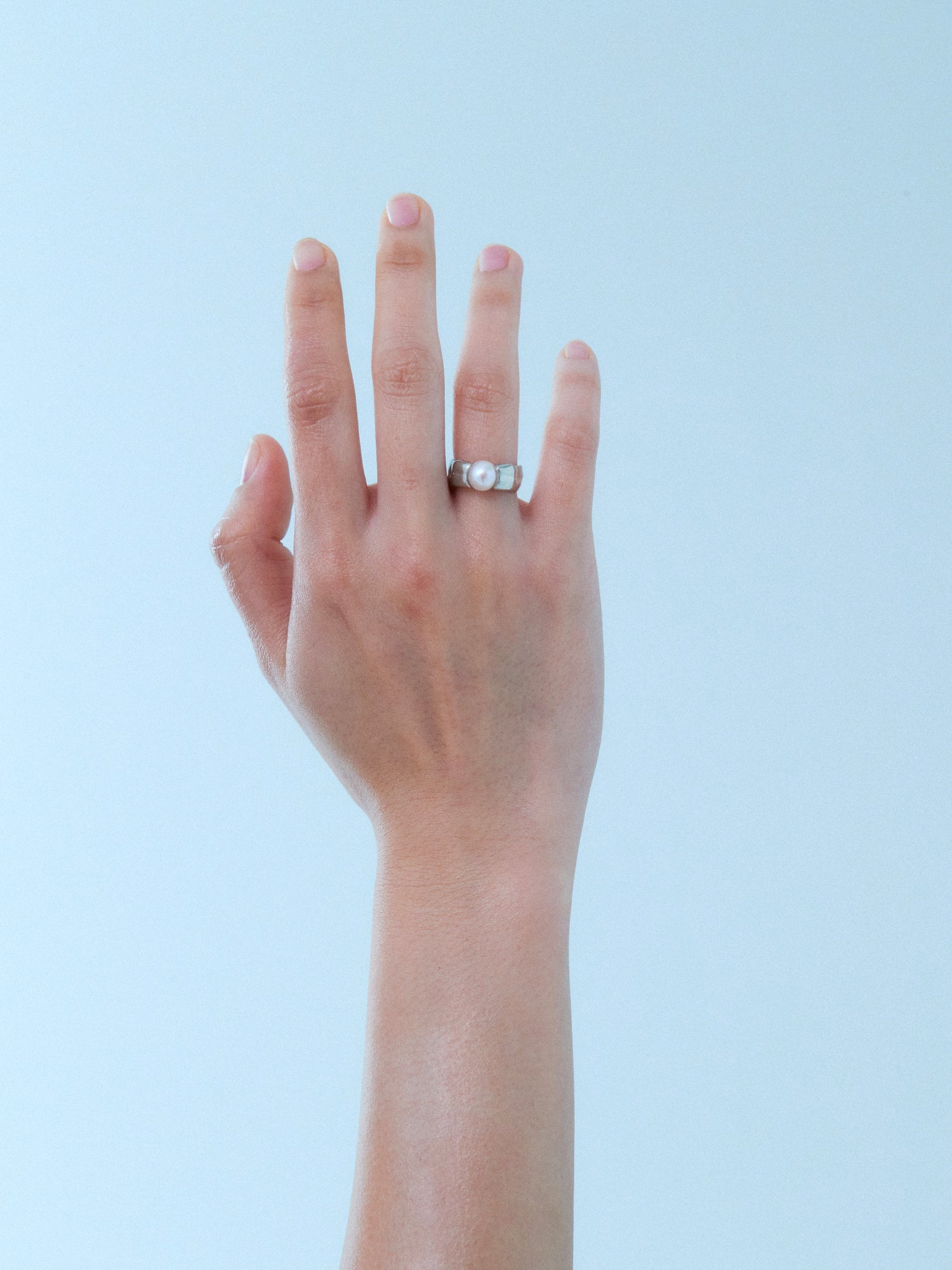 Dew Pearl Silver Ring