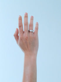Dew Pearl Silver Ring
