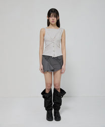 Asymmetric Snap Hoodie