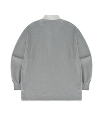 Aesthetic Collar Rugby Shirts (Gray)