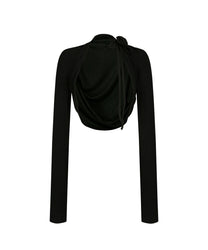 Rose Bolero Cardigan (Black)